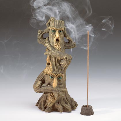 Tree Motif See, Hear, Speak Incense Holder