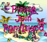 Join the fun pony virtual pet game, PonyIsland!