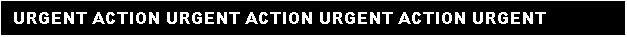 Text Box: URGENT ACTION * URGENT ACTION * URGENT ACTION * URGENT ACTION

