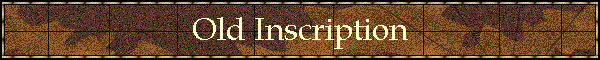 Old Inscription