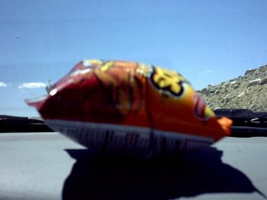 ...and what the altitude at 14,000ft will do to the same chip bag.