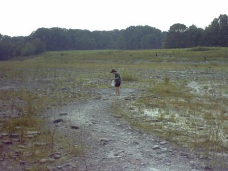 Alex searching for trilobites
