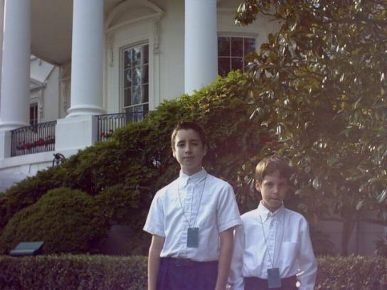 Alex & Christopher by the White House
