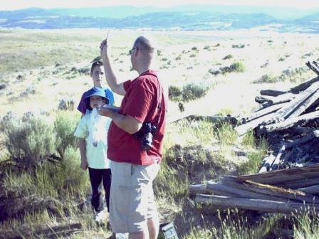 A geocache in Idaho with a view of the Grand Tetons