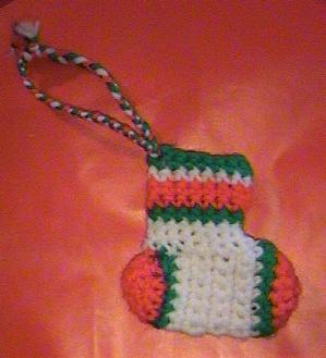 Crocheted Stocking - made in 7th grade