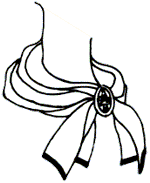 Scarf with Pin to the Side