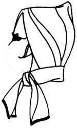 Dutch Cap Scarf Steps 7-8