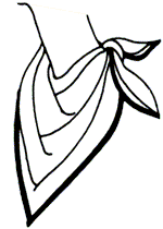 Scarf Square Knotted Cowboy Fashion