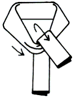 Stock Tie Scarf Step 1