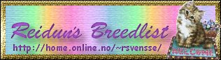 Reidun's Breedlist