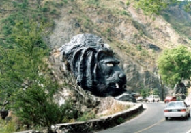 Lion's head: The famous Baguio landmark found along Kennon Road.