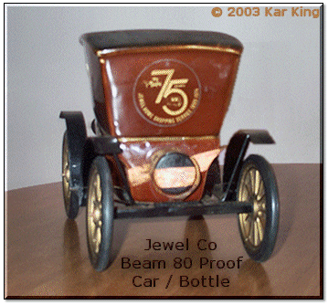 Jewel Company Jim Beam 80 Proof Car/Bottle