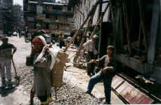 Building work in Freak Street