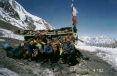 Even at 5416m, you can still find somewhere to buy a cup of tea!
