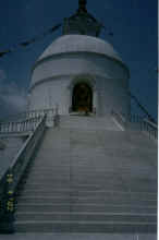 The World Peace Pagoda at Pokhara