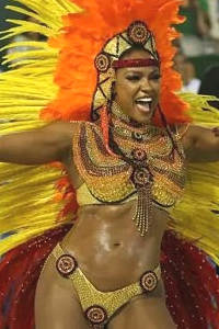 Hot samba tanzende frauen -Rio de janeiro