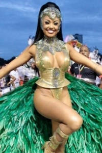 Hot samba tanzende frauen kost�me- Rio karneval