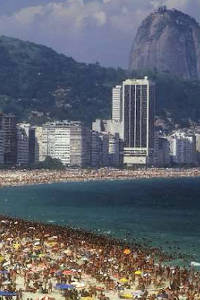 Rio de Janeiro Copacabana strand foto 