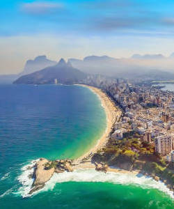 brasilien rio de janeiro foto bilder Ipanema aerial 