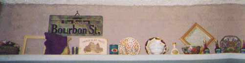 Our shelf over the entryway.