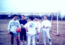 Circa 1993 - my Army days while stationed in Korea - educating the troops on footy at the soccer fields
