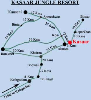 Kasaar Jungle Resort - Map
