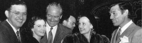 Party upon completion of the movie: Selznick, Vivien, Fleming, Carole Lombard and Clark