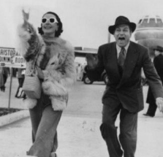 Sir Laurence and Lady Olivier in Rome, 1953