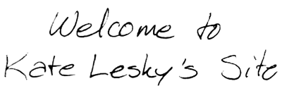 Welcome to Kate Lesky's Site