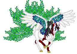 DHR Jeweled Treasures-- Jeweled Bicorn Peacock Pega Fae Stallion--Wild Stock