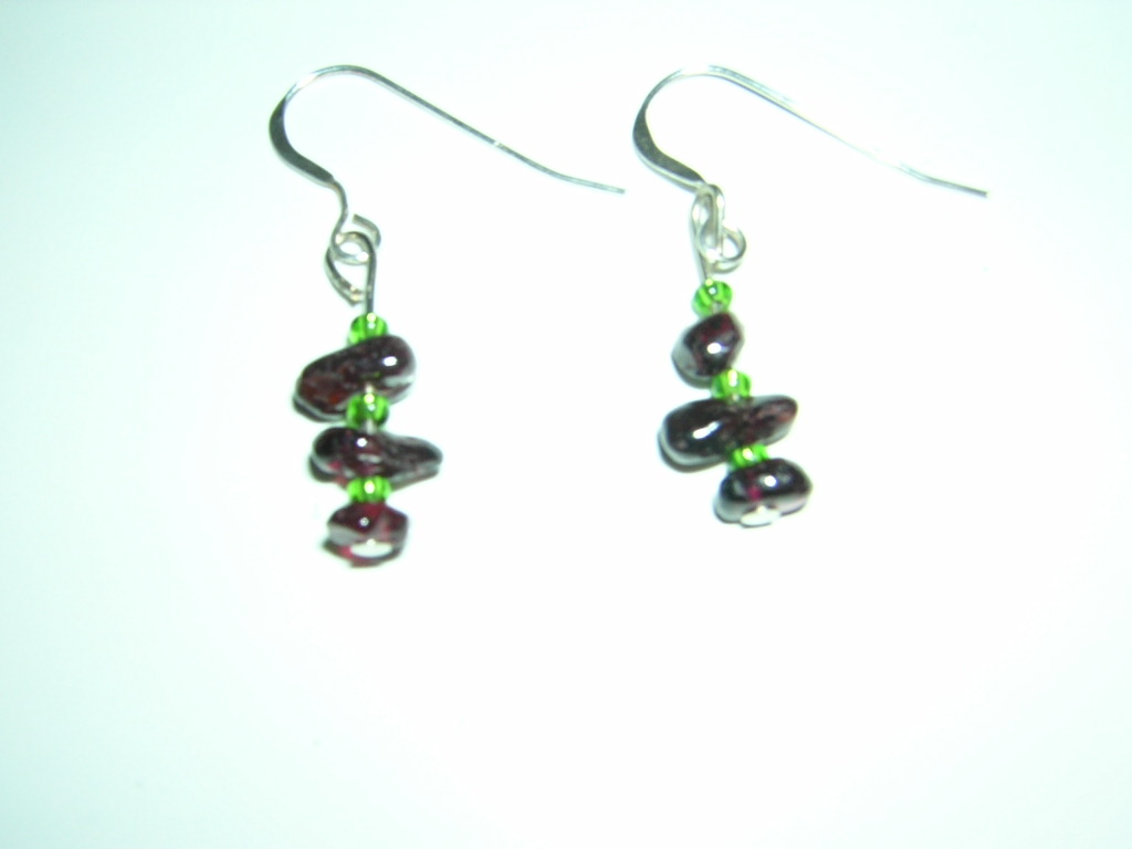 Garnet and silver