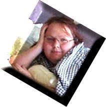 Casual photo of Kathie Dawn taken in Seattle, 2002.