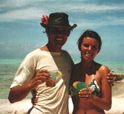 Tahiti cocktail op Pascals verjaardag.