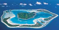 Maupiti vanuit de lucht.