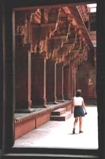 De verlaten paleizen van Fatehpur Sikri.