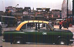 Taxi in New Delhi.
