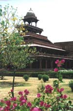 Prachtig paleis in Fatehpur Sikri.