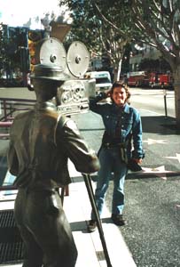 De filmster uithangen in Hollywood.