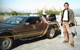 De Dolorean van 'Back to the future'.