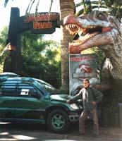 De originele Mercedes jeep van Jurassic Park.