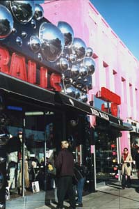 Funky shops in Melrose Avenue.