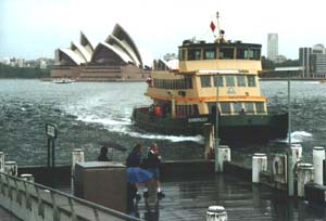 Een ferry in Sydney.