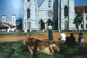 Een katholieke kerk in Negombo.