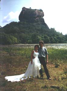 Trouwfoto bij Sigiriya.