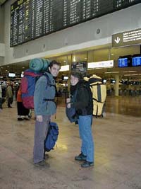 In de luchthaven van Zaventem.