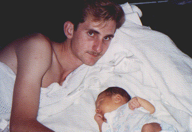 Kathleens brother Christopher with his first born son, Branden