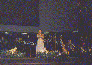 Kathleen singing at Victory Christian Fellowship - Fresno, California