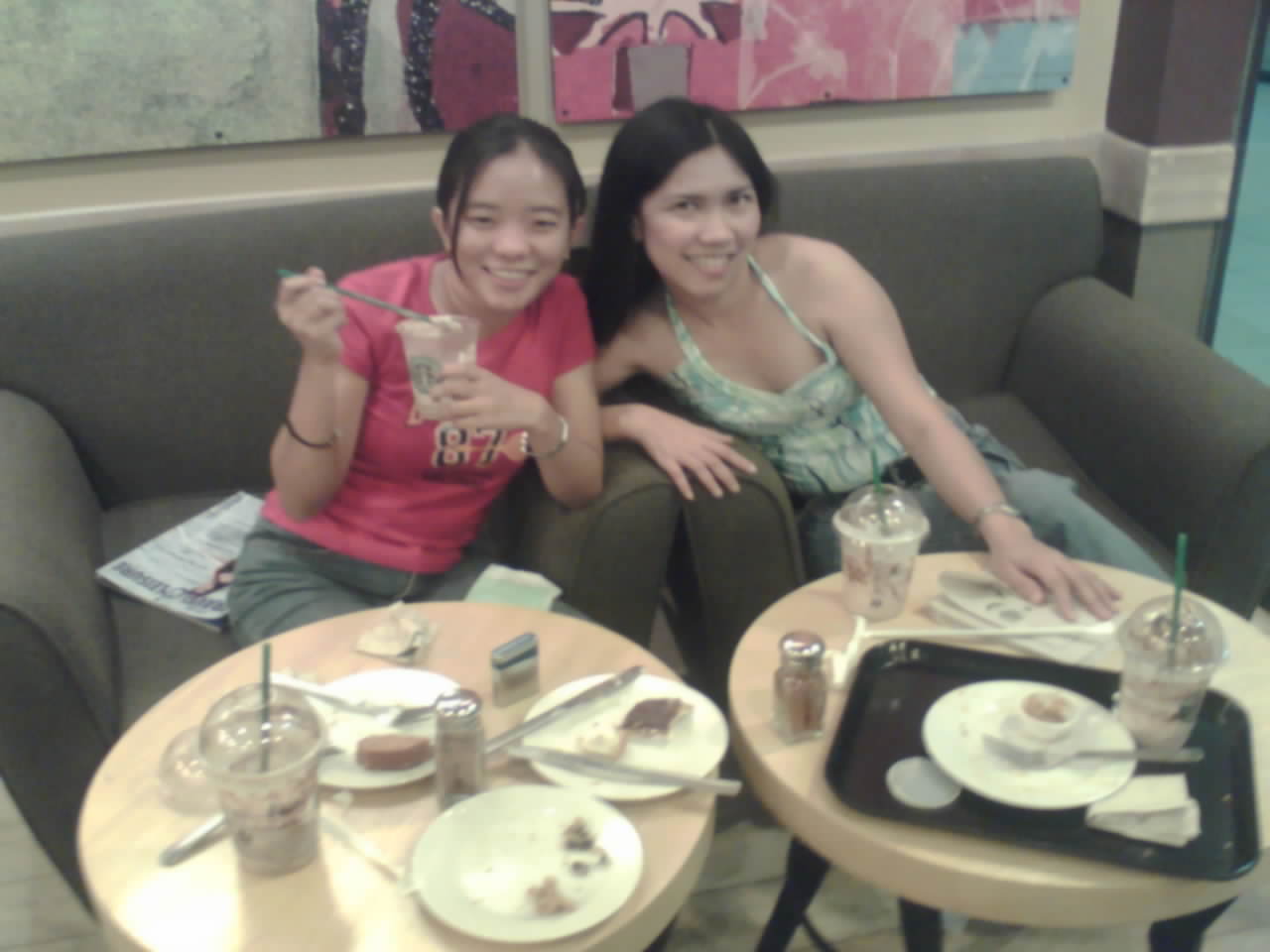 taken at starbucks with ate racquel