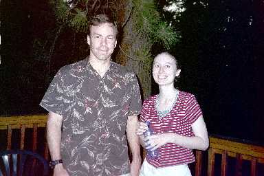 Brian and Lisa on the deck