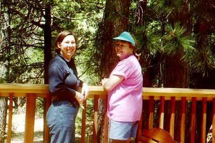 Phyllis and Charlie on the new deck